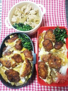 高校男子弁当♡チキンカツ丼10/2-レシピのメイン写真