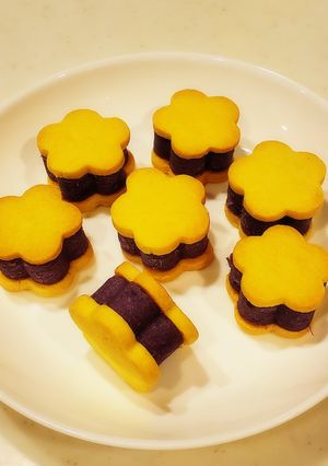 紫芋のスイートポテト風クッキーサンド-レシピのメイン写真