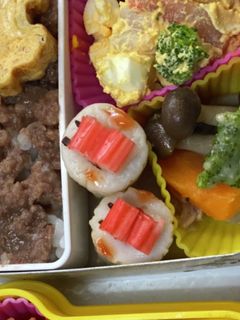 タラコ唇ちくわ デコ弁-レシピのメイン写真