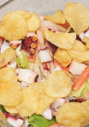 堅あげポテトの簡単中華風パリパリサラダ-レシピのメイン写真