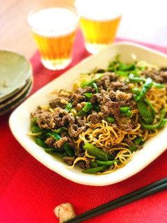 牛肉とピーマンのかた焼きそば♪-レシピのメイン写真