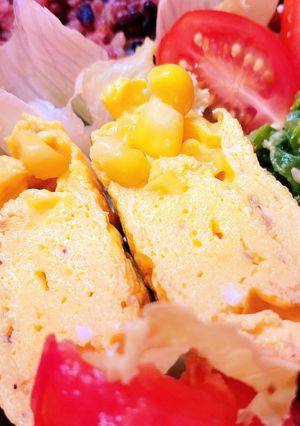 毎日でも食べたい。コーンの卵焼き-レシピのメイン写真