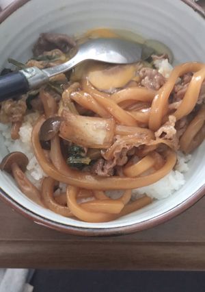 すき焼き丼-レシピのメイン写真