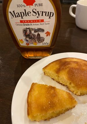 小さいふわふわパンケーキ一つ分-レシピのメイン写真