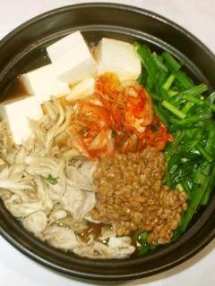 納豆キムチ鍋♪簡単素なしで-レシピのメイン写真