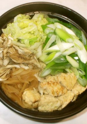 鶏つくね鍋♪簡単鍋のつゆ-レシピのメイン写真