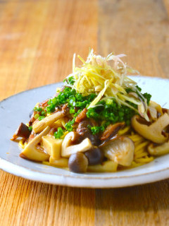 糖質制限!きのことさんまの和風パスタ-レシピのメイン写真