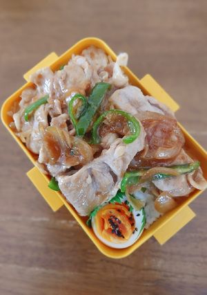 豚肉の生姜焼丼弁当♪-レシピのメイン写真