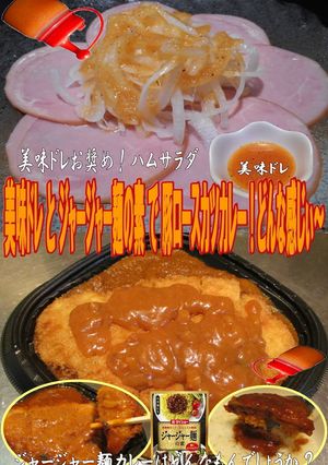 美味ドレジャージャ麺素豚ロースカツカレー-レシピのメイン写真