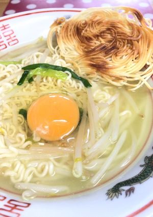 *カリッともっちり素麺ラーメン*-レシピのメイン写真