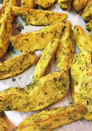 オーブンでフライドポテト　青のり風味-レシピのメイン写真