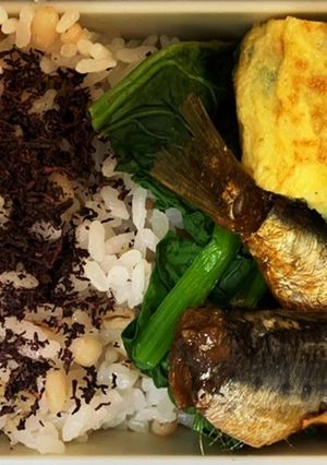 日曜日に褒めてもらったニラだし卵再来弁当-レシピのメイン写真