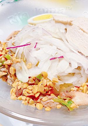 糖質ゼロ麺使用！鯖と納豆のピリ辛冷やし麺-レシピのメイン写真