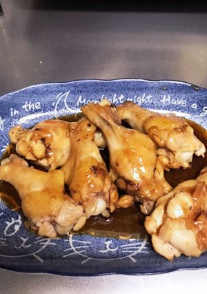 甘辛♬手羽元の照り焼きチキン-レシピのメイン写真