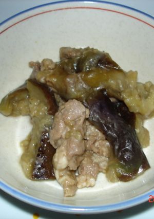 うちのなすと豚肉の煮物-レシピのメイン写真