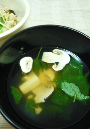 秋の味覚★松茸のお吸い物-レシピのメイン写真