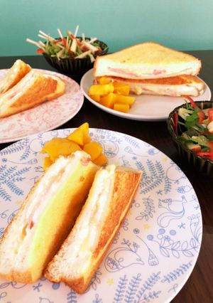 クロックムッシュ風フレンチトースト-レシピのメイン写真