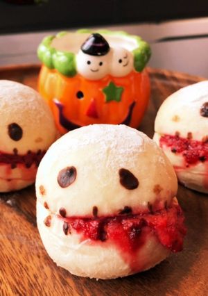 ハロウィン☆ジャックの白パン-レシピのメイン写真