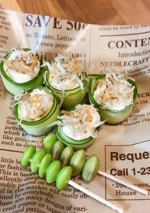 クリームチーズと鮭で簡単おつまみ-レシピのメイン写真