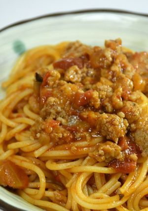 肉スパ「シンプルボロネーゼ」-レシピのメイン写真