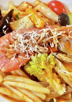コストコ☆チョッピーノスープでパスタ鍋-レシピのメイン写真