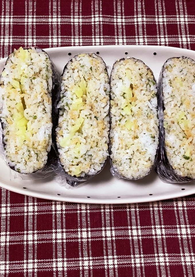 青のりと天かすのおにぎらず-レシピのメイン写真