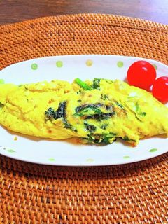 ほうれん草チーズオムレツ-レシピのメイン写真