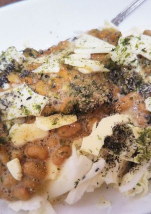 納豆ソースで豆腐を食す-レシピのメイン写真