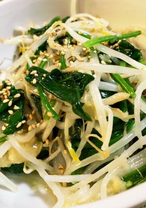 塩ラーメン風?もやしとホーレン草のナムル-レシピのメイン写真