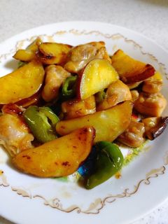 さつま芋と鶏肉の甘酢炒め♪-レシピのメイン写真