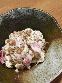 ミラノサラミのクリームチーズ納豆和え-レシピのメイン写真