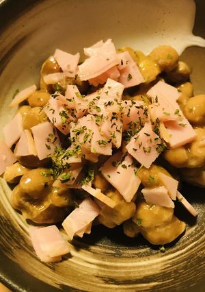 毎日の納豆●細切りハムと-レシピのメイン写真