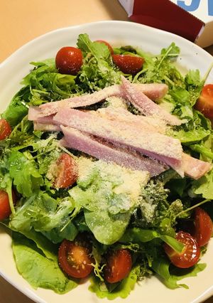 ベビーリーフの簡単ハムサラダ-レシピのメイン写真