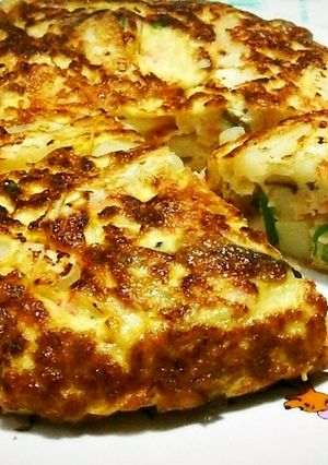 かに玉風スパニッシュオムレツ-レシピのメイン写真