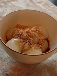 もちもち白玉(黒蜜きな粉)-レシピのメイン写真