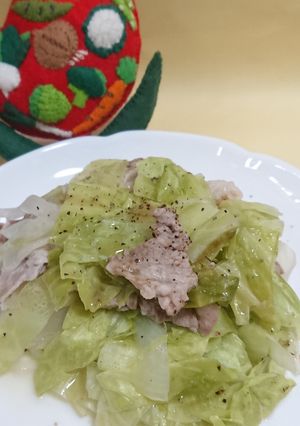 キャベツと豚肉の重ね蒸し-レシピのメイン写真