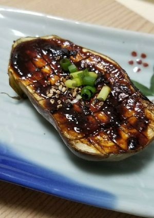 水茄子の赤味噌田楽(現代版)-レシピのメイン写真