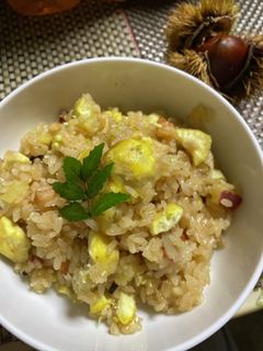 ホックリ美味しい 栗と鳴門金時の おこわ-レシピのメイン写真