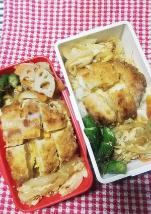 野球少年弁当♡カツ丼10/4-レシピのメイン写真