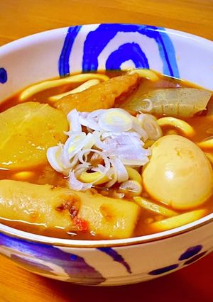 【おでんリメイク】カレーうどん!-レシピのメイン写真