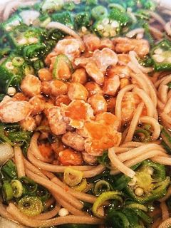オクラ納豆の簡単美味しいお蕎麦-レシピのメイン写真