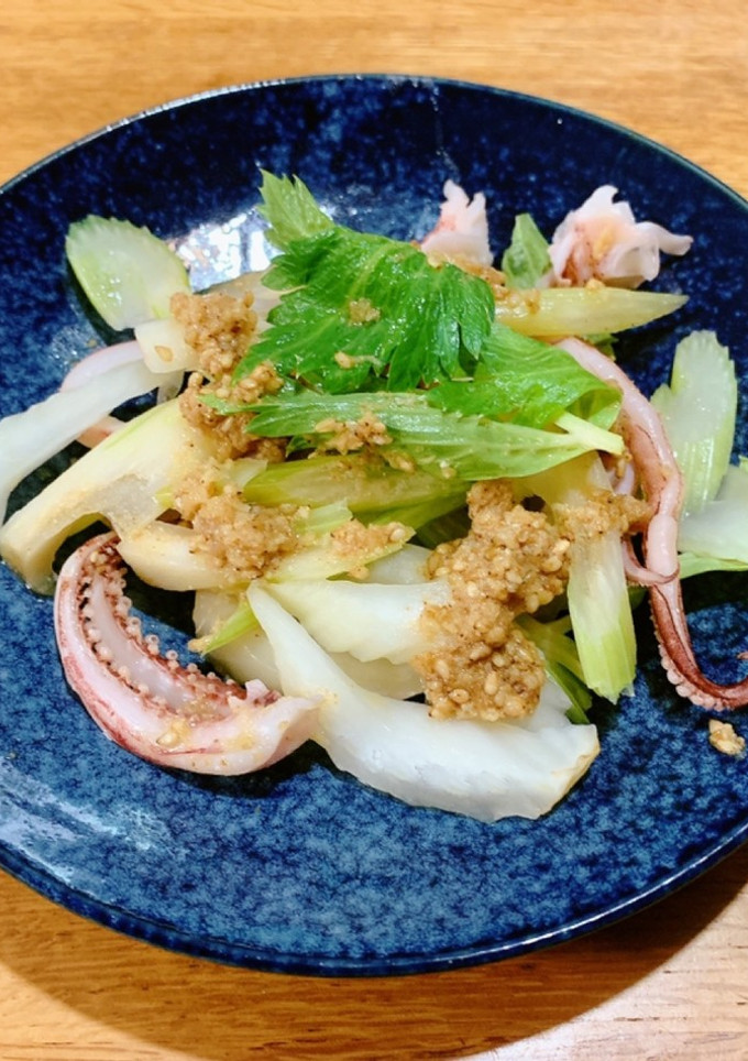 いかとセロリのゴマ生姜和え-レシピのメイン写真