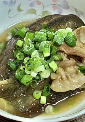 味噌味で茄子の炒め煮・豚バラ肉と-レシピのメイン写真