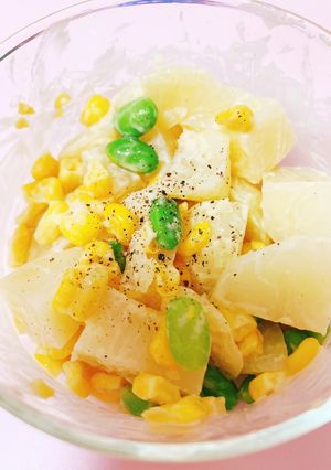 枝豆とコーンのポテトサラダ-レシピのメイン写真