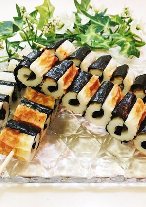 簡単！ちくわと海苔のハーフ巻き #うちの-レシピのメイン写真