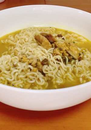 サッポロ一番♡旨みたっぷりサバカレー味-レシピのメイン写真