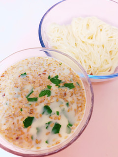 たらこ豆乳そうめん-レシピのメイン写真