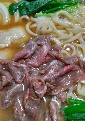 はもと牛肉のうどんすき☆-レシピのメイン写真