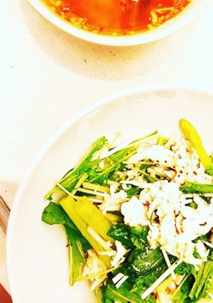 【ケト飯】チキンサラダ（柚子胡椒ドレ）-レシピのメイン写真