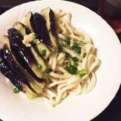 รูปของ レンジで簡単☆秋茄子の揚げ浸し冷うどん